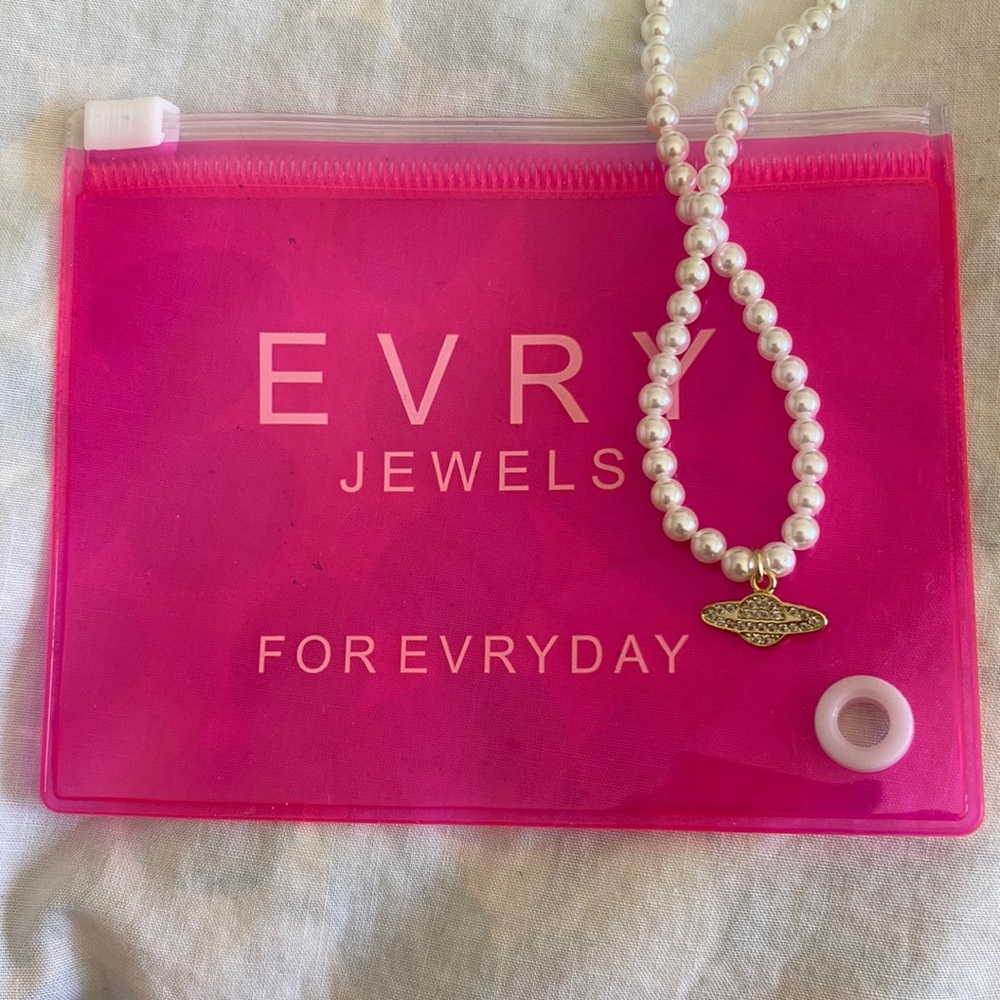 evry jewels planet pearl necklace